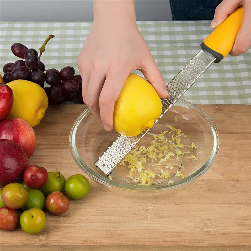 1 pz in acciaio inox agrumi limone Zester Set gadget da cucina grattugia  per formaggio pelapatate per frutta portatile pialla per limone accessori  da cucina - AliExpress