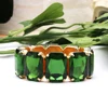 Christmas Bracelet For Women's Exaggerated Large Glass Geometric Square Beading Wedding Bride Jewelry 3