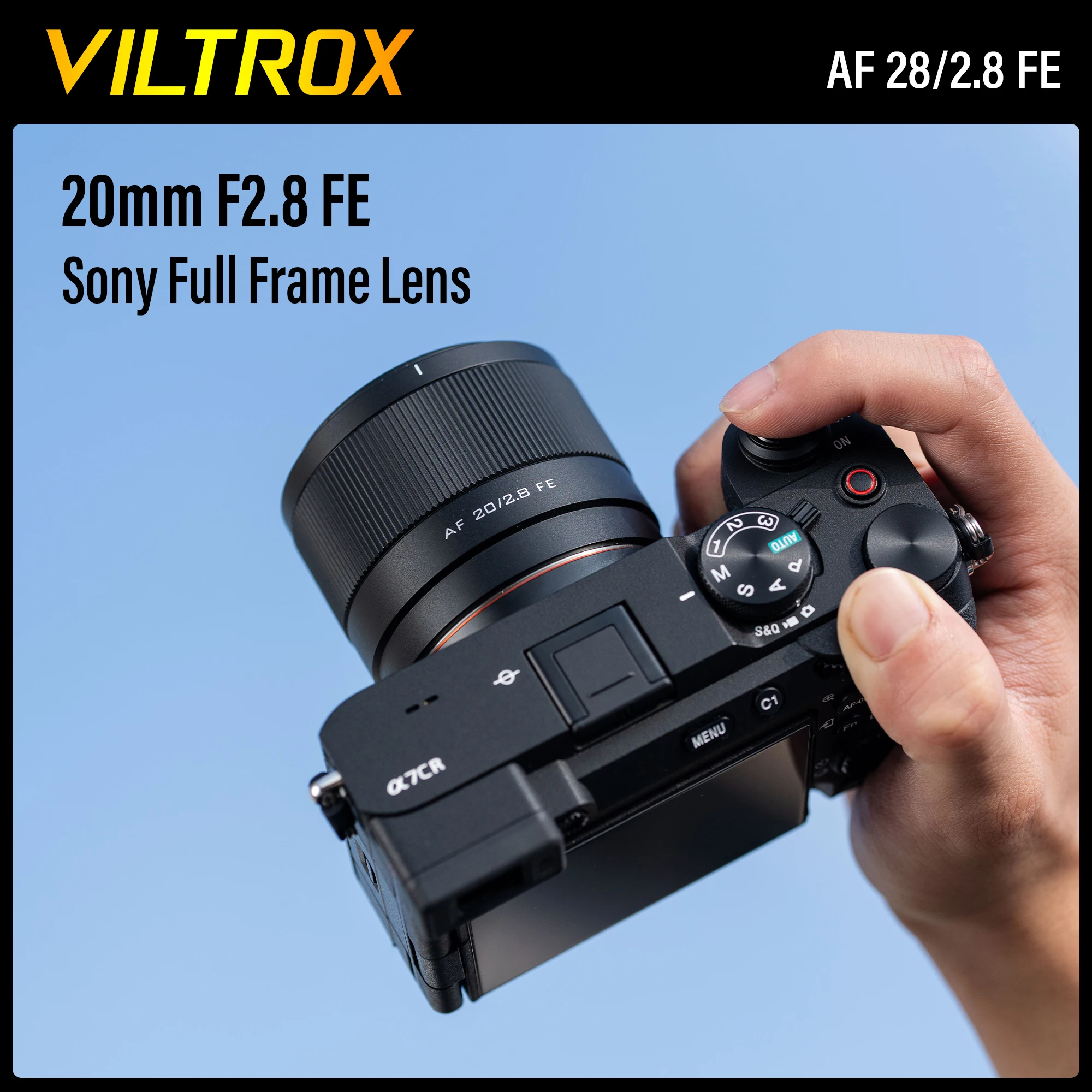 Viltrox 20Mm F2.8 Sony E Obiettivo Della Fotocamera Grandangolare Grande Apertura Messa A Fuoco Automatica Obiettivo Principale A Telaio Completo Obie