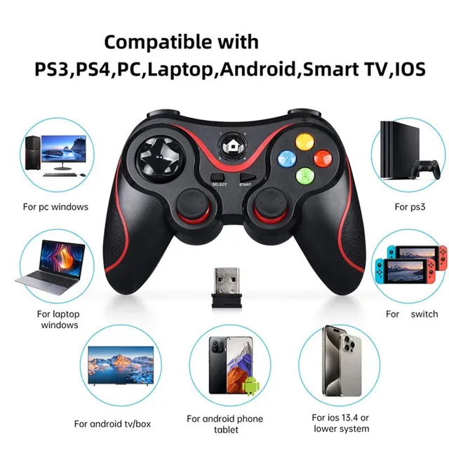スマホのゲームパッド ワイヤレス コントローラー ゲームパッド PC X-input PS3 PS4