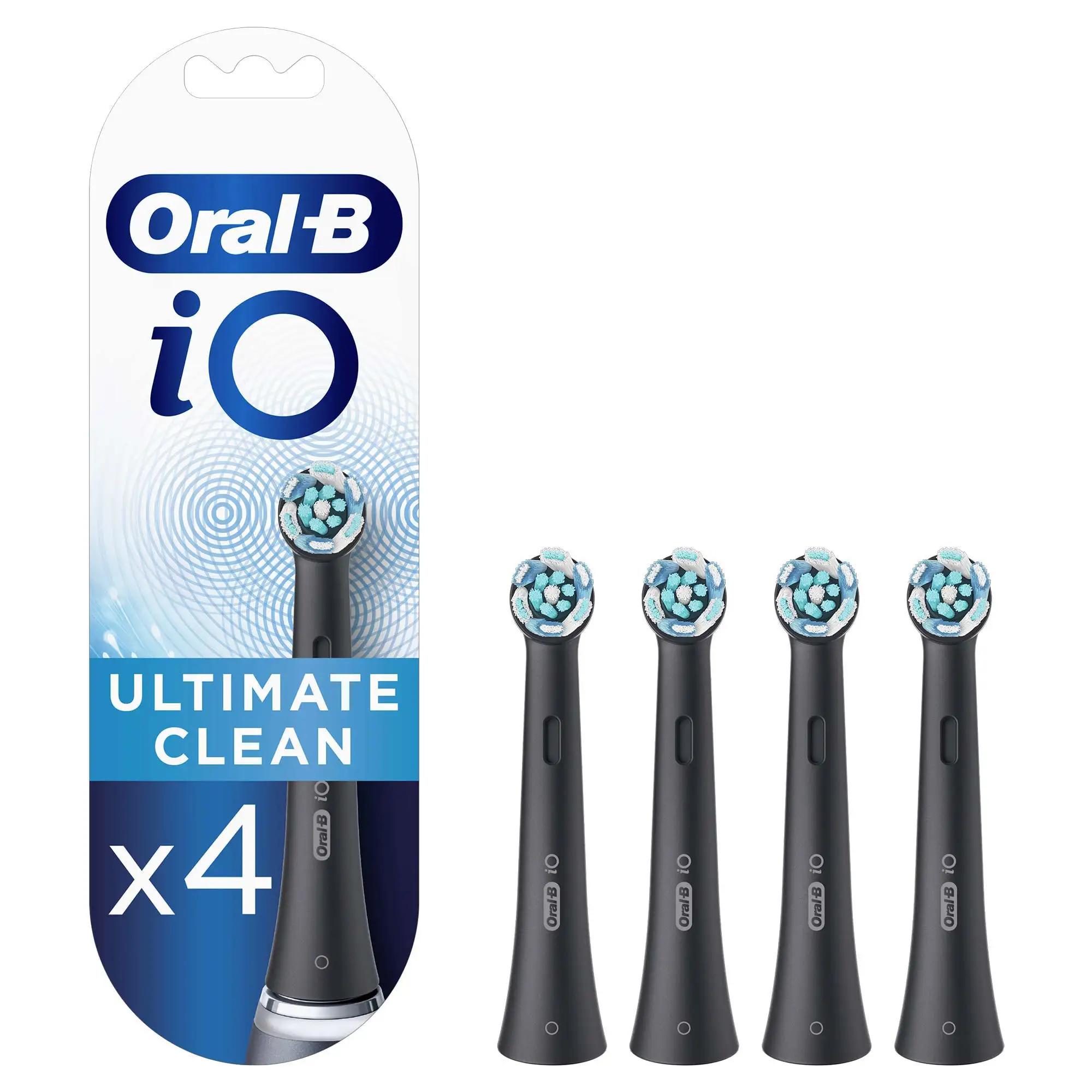 Oral-B Io Ultimate Clean Testine Di Ricambio Per Spazzolino Nero 4