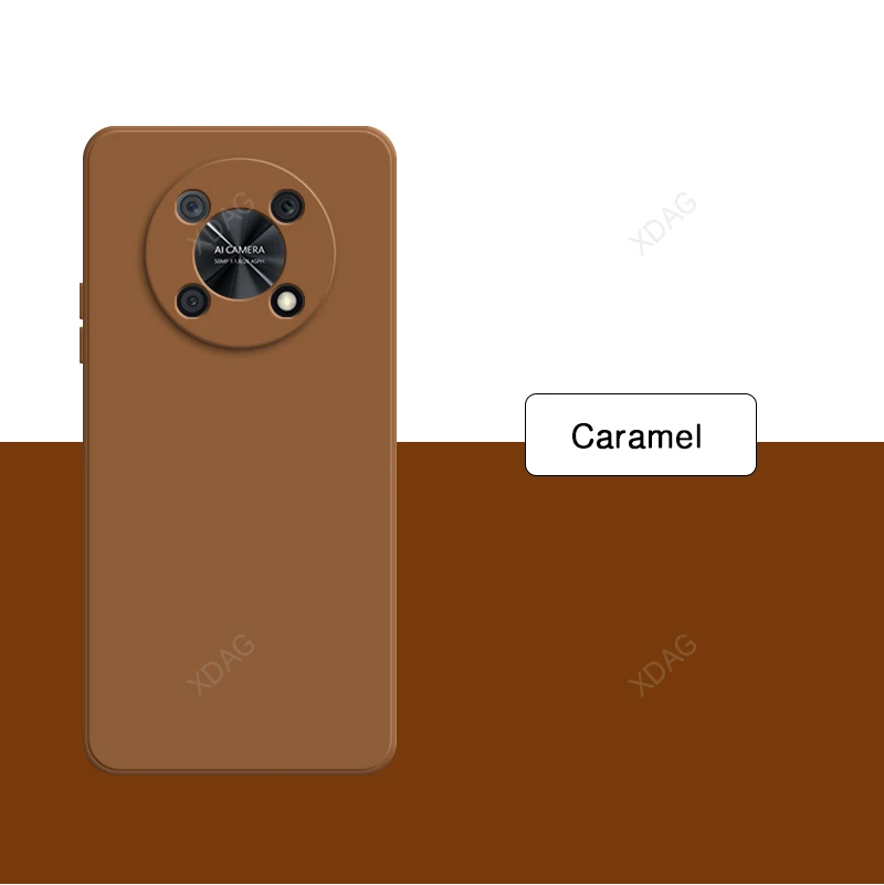 Premium Square Silicone Soft Phone Case with High-Quality Flocking