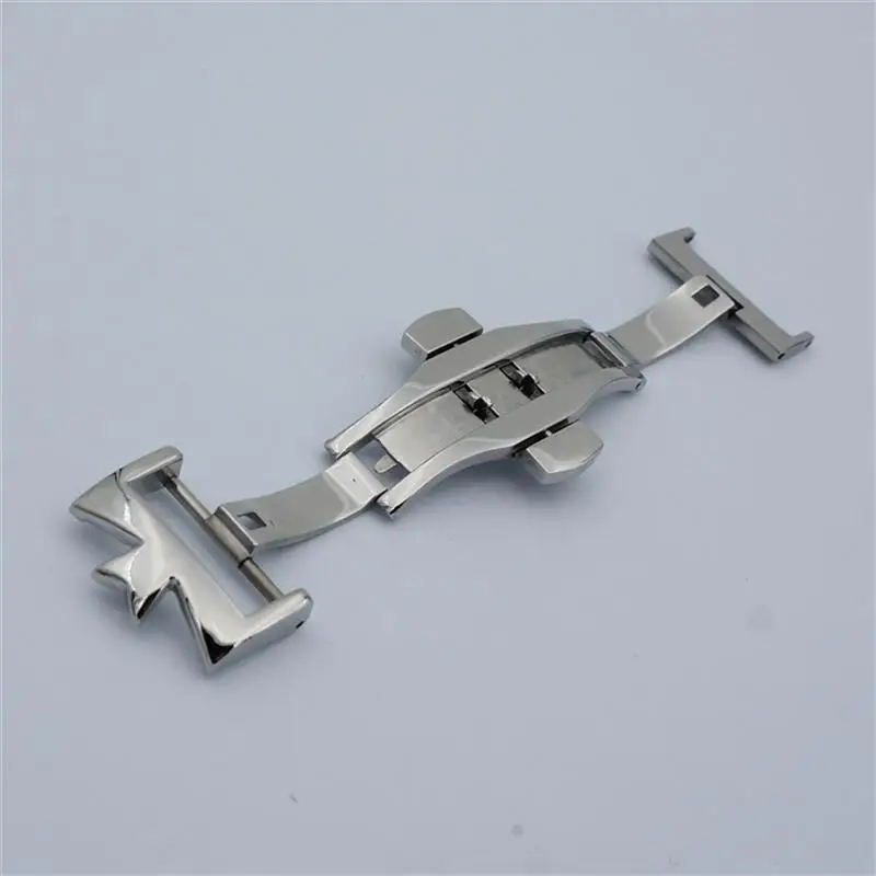 SCHIK 18mm 20mm 316L Stainless Steel Double By Double Open Watch Buckle Clasp Strap Deployant For Watchbands