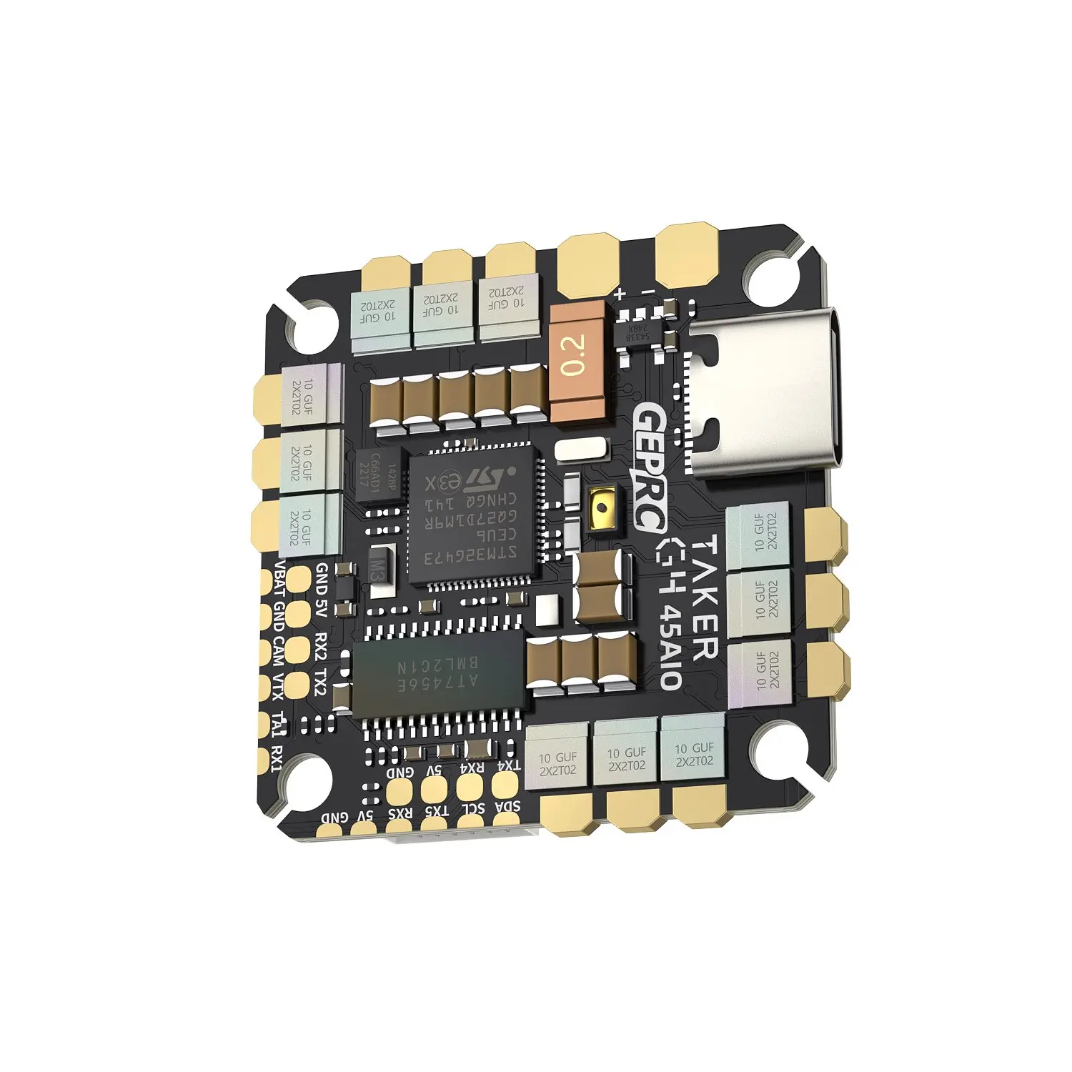 

Контроллер полета GEPRC Guardian G4 45A AIO G473, 45 А, 4 в 1, ESC 2-6S LiPo 25,5x25,5 мм для зубочисток FPV Freestyle Cinewhoop