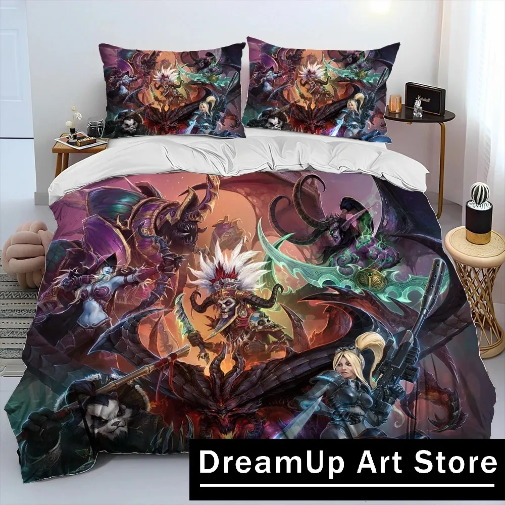 3D HD StarCraft Game Gamer PC Comforter Bedding Set,Duvet Cover Bed Set Quilt Cover Pillowcase,king Queen Size Bedding Set kids 4