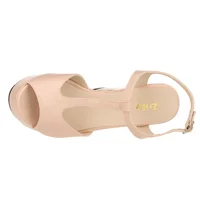 Sandales à Talons Hauts et Semelles Compensées en Cuir Verni pour Femme, Chaussures de ixet de Mariage Sexy, 12cm, Peep Parker, Sangle de Rinçage, Été 5