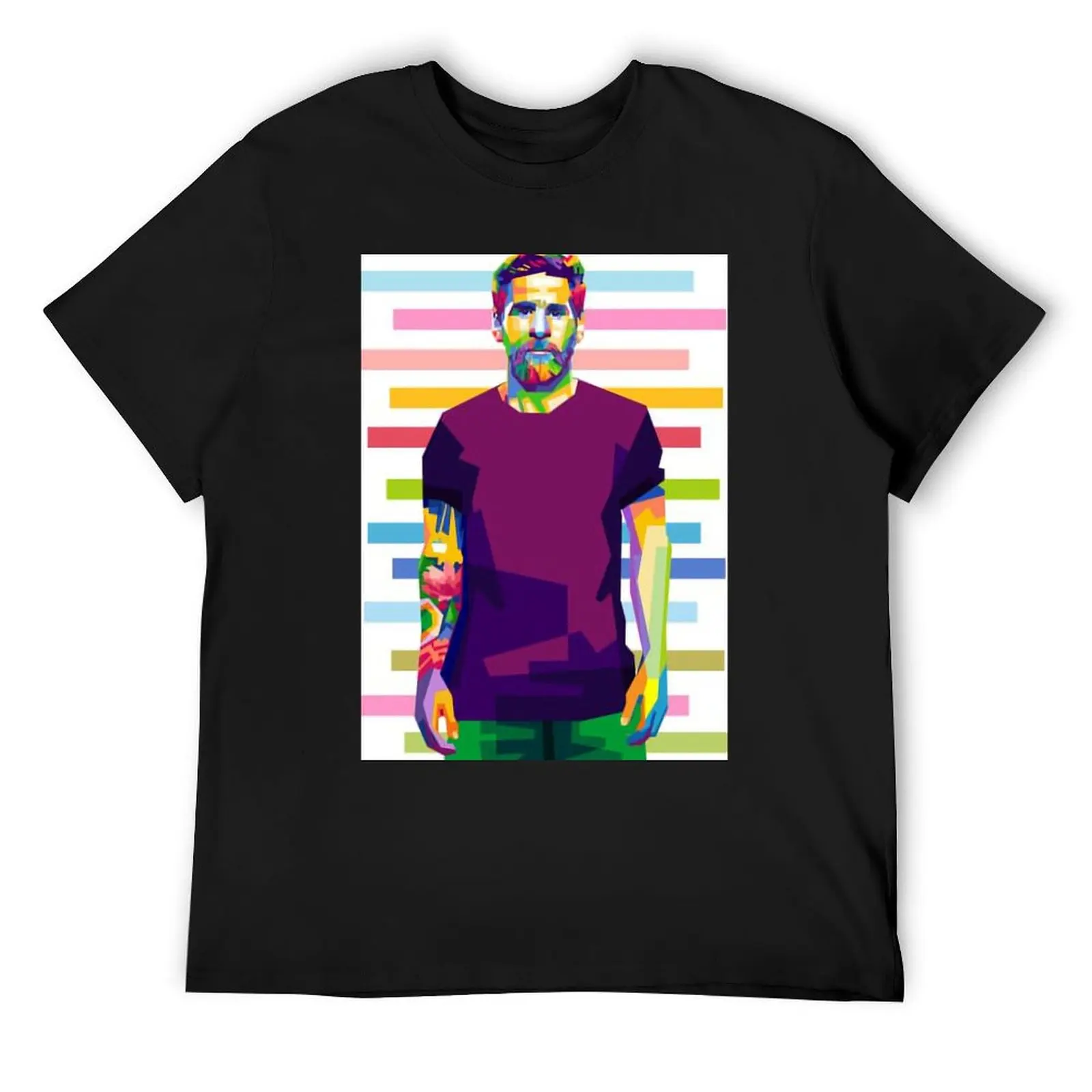 Fresh Celebration Gost And Andres E Messi E Argentina No.10 Goat Caricature 19 T-Shirt Motion Tshirt Hipster Geeky Home E