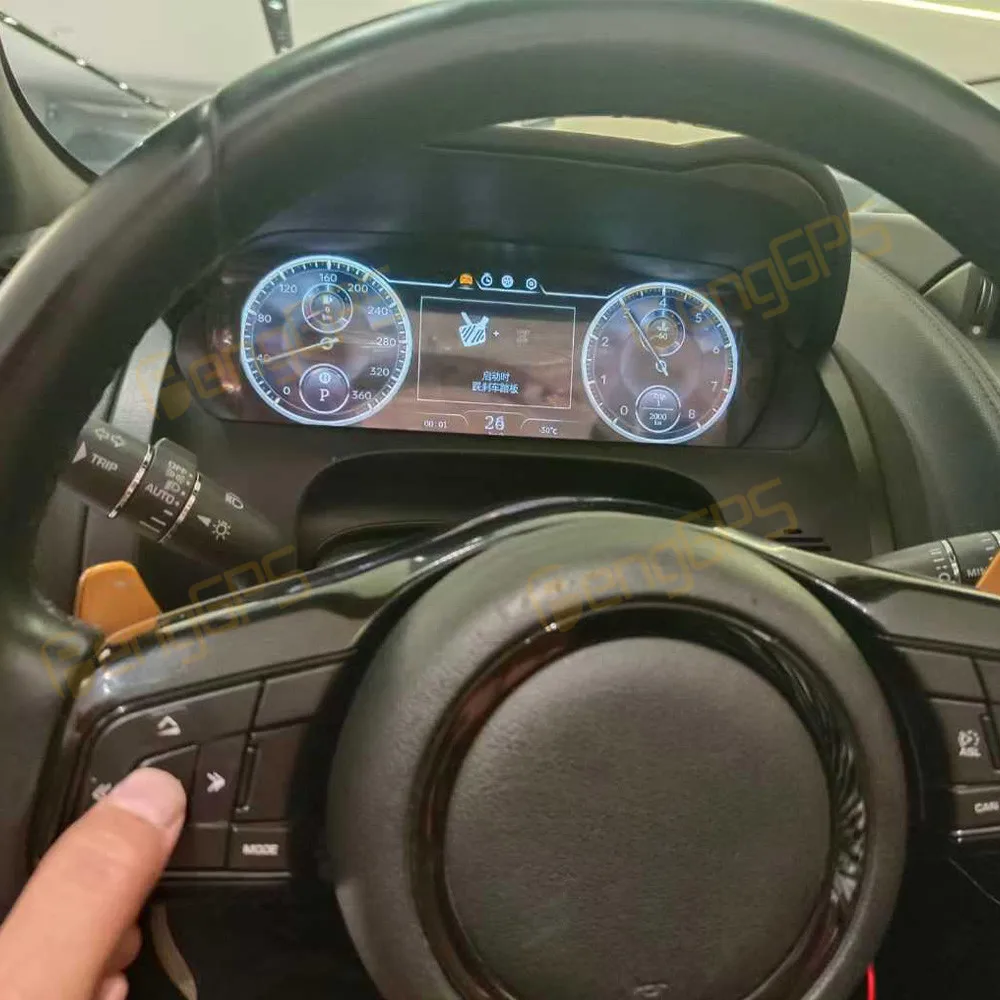 재규어 F-TYPE 2013-2023 LCD 디지털 계기판 LCD 인스트루먼트 패널 속도계 주행 거리계 대시보드 디스플레이
