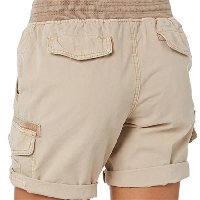 Short Trousers Ladies Short Pants Female Comfy Casual Simple Pockets Short  Pants - Shorts - AliExpress
