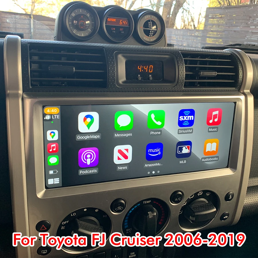 12.3inch Android 14 Screen For Toyota FJ Cruiser 2006-2019 Carplay