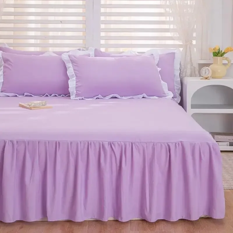 Rich Patterns and Colors, Nordic Style Bed Skirt, Suitable for All Seasons, Essential for Home Use, Hypoallergenic Bed Spread