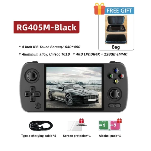 ANBERNIC 4 인치 IPS 터치 스크린, 안드로이드 12, UNISOC Tiger T618, CNC 알루미늄 핸드헬드 게임, 512G 60000 + 게임, 인기 제품, RG405M 8