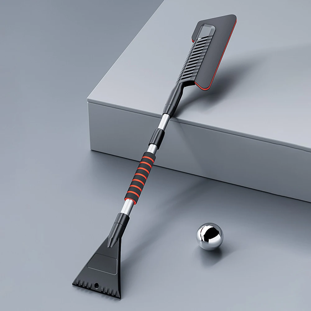 3 In 1 Extendable Ice Scraper Foam Handle Detachable Snow Brush Front Windshield Ice Scraping Defrost Broom Car Accessories