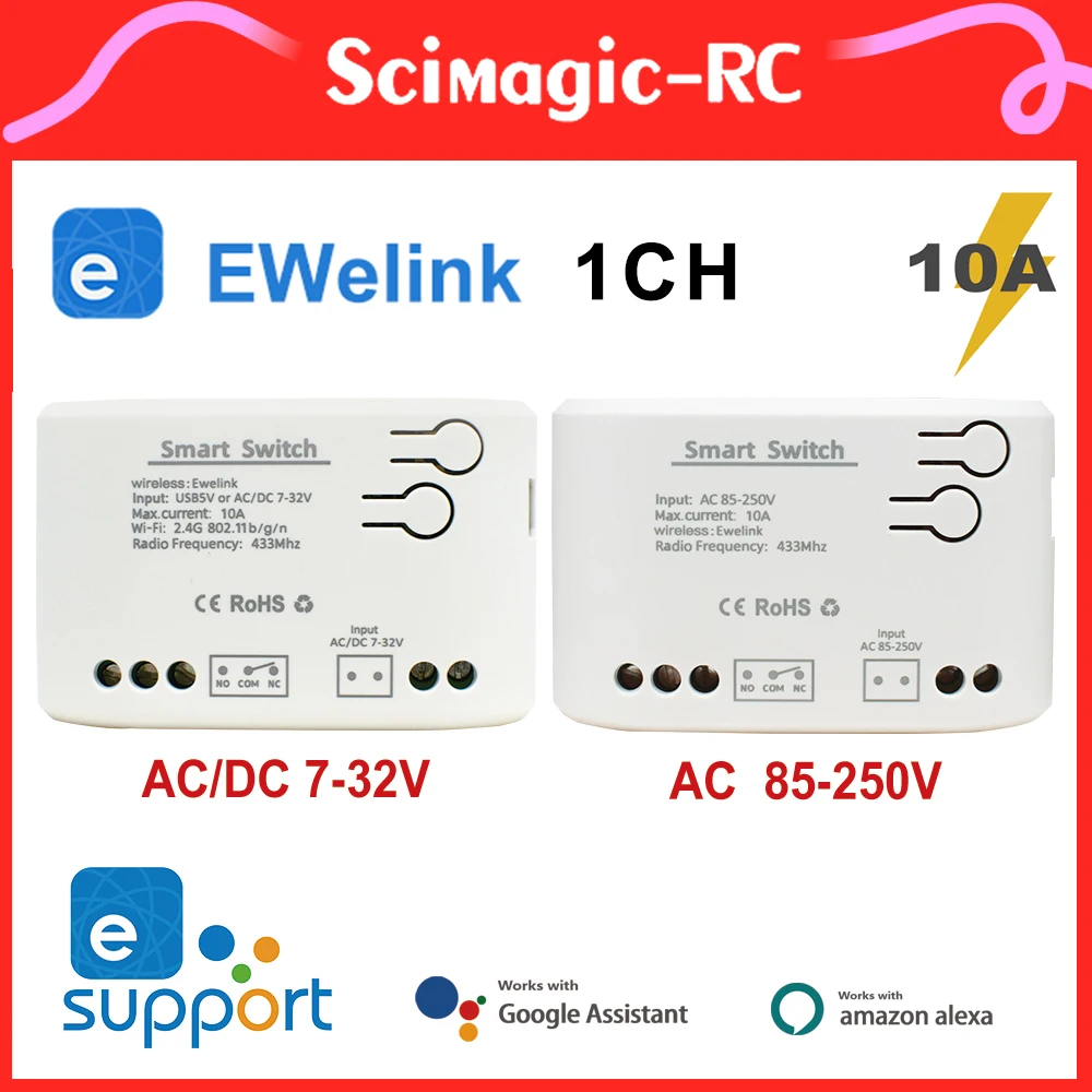 EWELINKAPPSmartGarageDoorOpenerModuleSwitchACDC732V85250V