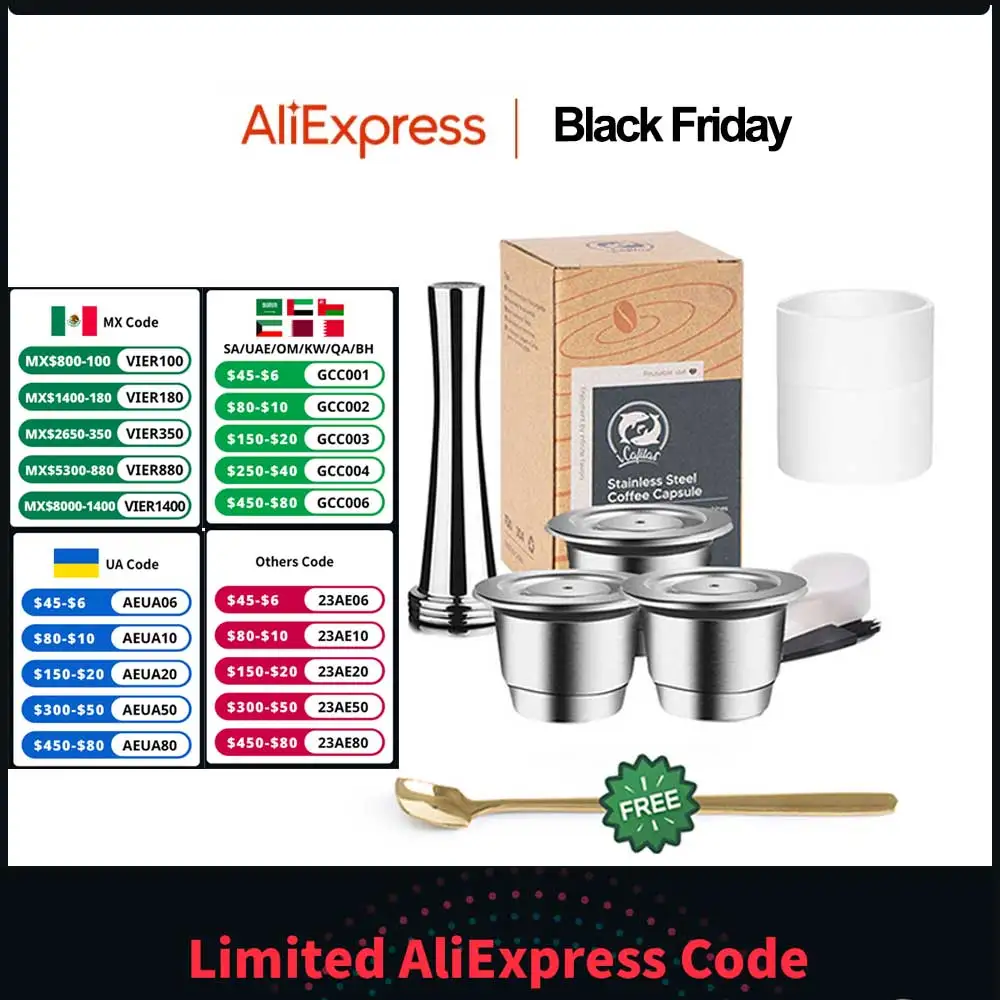 ForNespressoReusableCoffeeCapsuleStainlessSteelRichCrema