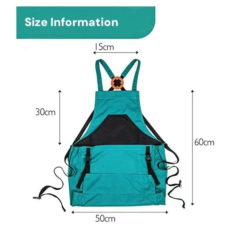 Outdoor Garden Orchard Bag Portable Fruit Picking Tool Cotton Linen Fabric Handbag for Garden Greenhouse Apron 5