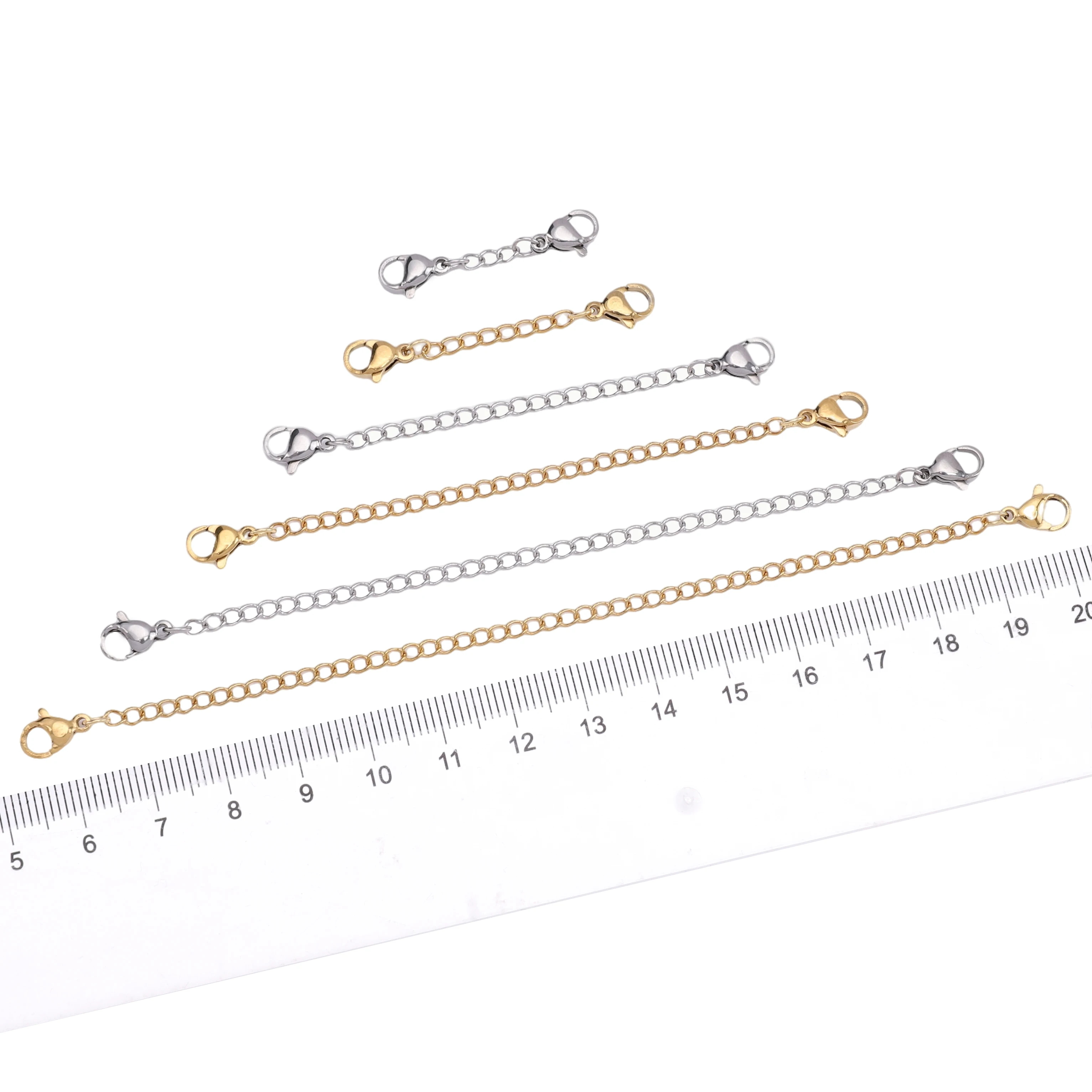 Stainless Steel Adjustable Extension Chain with Lobster Clasp
