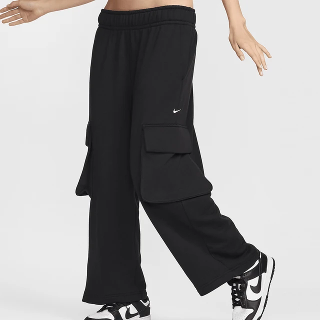 Nike Authentic Sportswear Pantalon droit en molleton à taille basse pour femme FV7513-010 1