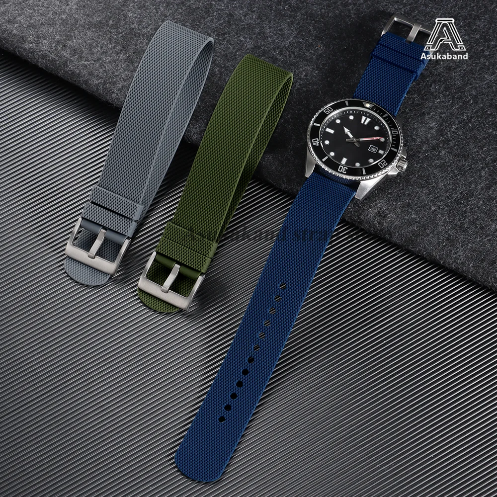 Premium Waterproof Silicone Sport Watch Band - Soft Rubber Strap