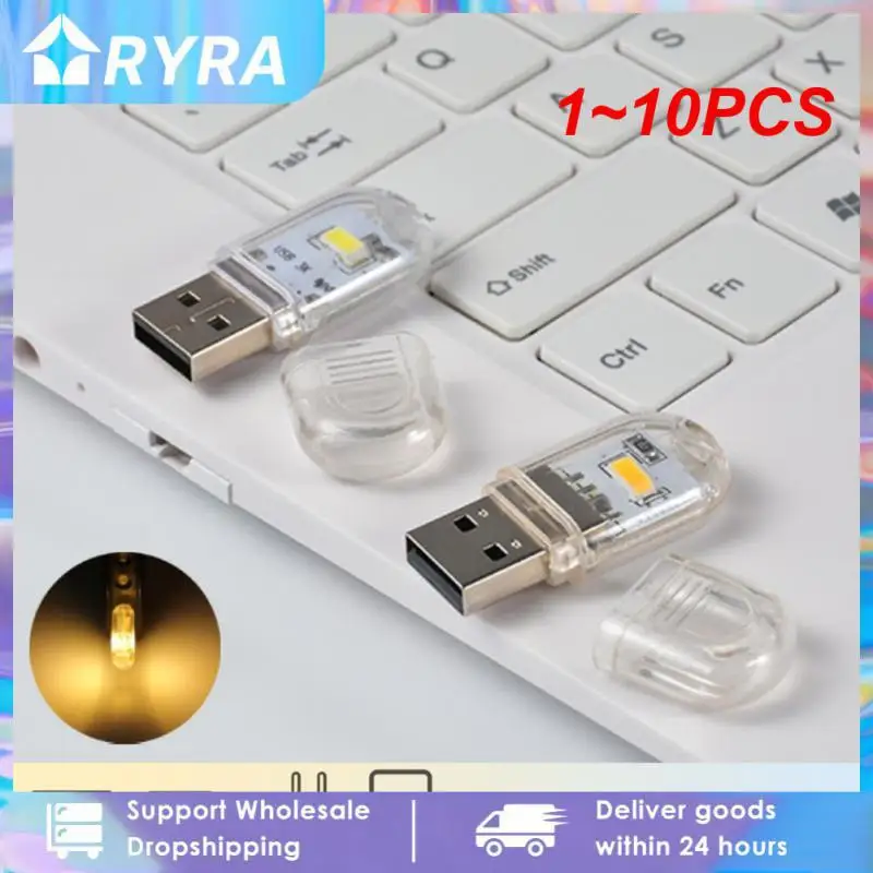 

1 ~ 10 шт., портативная мини-светодиодная Usb-лампа на 24 светодиода