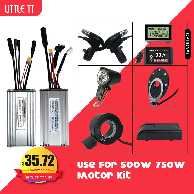 KT Ebike Controller 36V 48V 500W 750W Elektrische Fahrrad Bürstenlosen