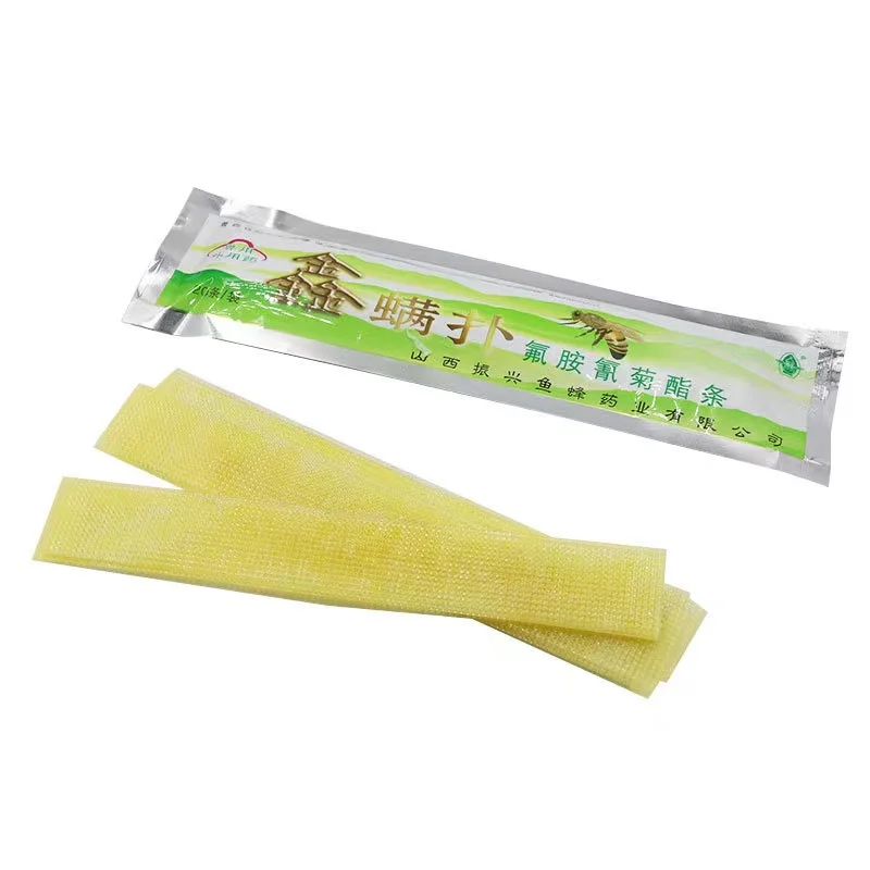 100/200PCS Acaricide Against Bee Mites Strip Beekeeping Medicine Pest Control Cure Beekeepers Beekeeping Tools Supplies