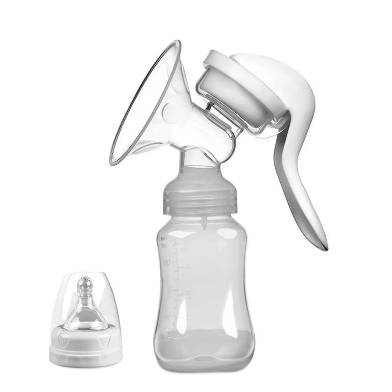 Pompe à Lait Manuelle En Silicone 90 Ml Rose - Douce, Sans Douleur, Idéale Pour Recueillir Les Fuites De Lait Maternel
