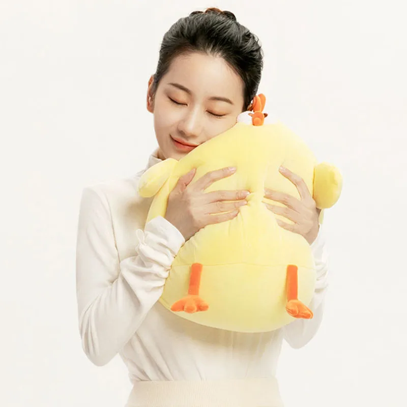 Dudu-男の子と女の子のための柔らかいぬいぐるみ、黄色のシック