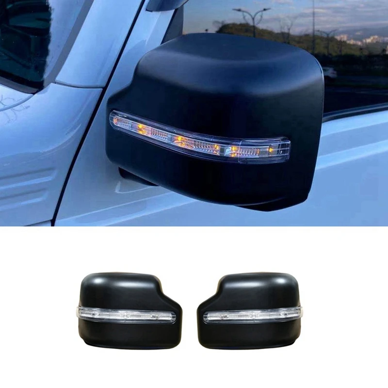 

Car Rear View Mirror Cover With LED Turn Lights For Suzuki Jimny JB64 JB74 2019-2022 Replacement Side Mirror Caps