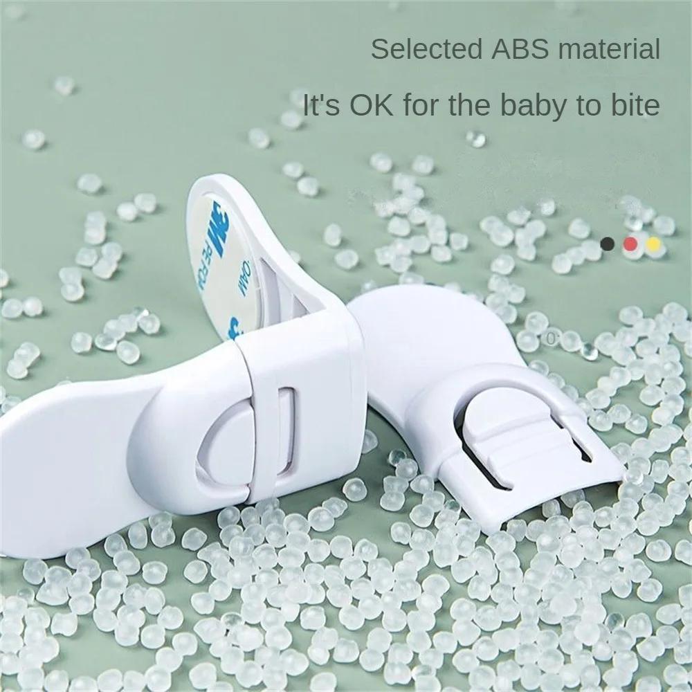 Cabinet Door Lock, Door Lock Buckle, Drawer Lock Right Angle Drawer Lock Childrens Anti-trap Cabinet Corner Lock Abs Protective
