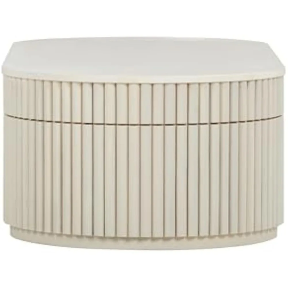 Furniture Bella Cream Oval Coffee Table 3