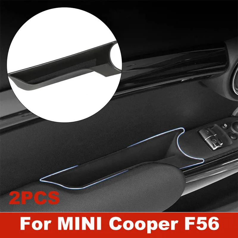 

Для MINI для Cooper F56 коробка для хранения автомобильной дверной ручки для MINI для Cooper F56 держатель для телефона Сумка Женский Органайзер контейнер 2 шт.