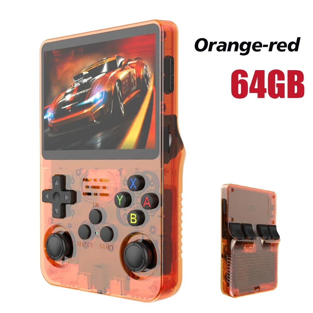 新品R36S ハンドヘルド RED128GB WIFIおまけ付き 最終値下げ NEW Red R36S 128GB Retro Handheld Video Game Console Linux