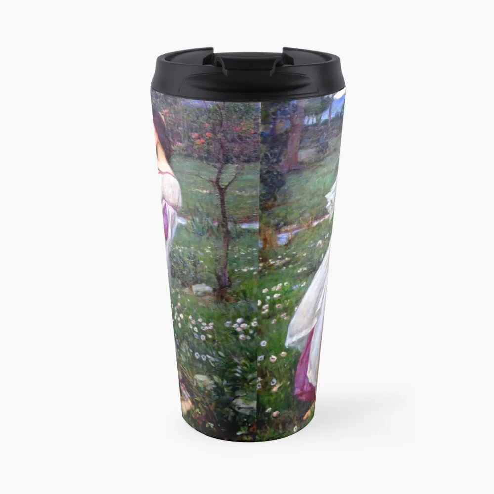 

Windflowers - John William Waterhouse Travel Coffee Mug Glass For Coffee Cup Coffee Latte Cup Elegant Coffee