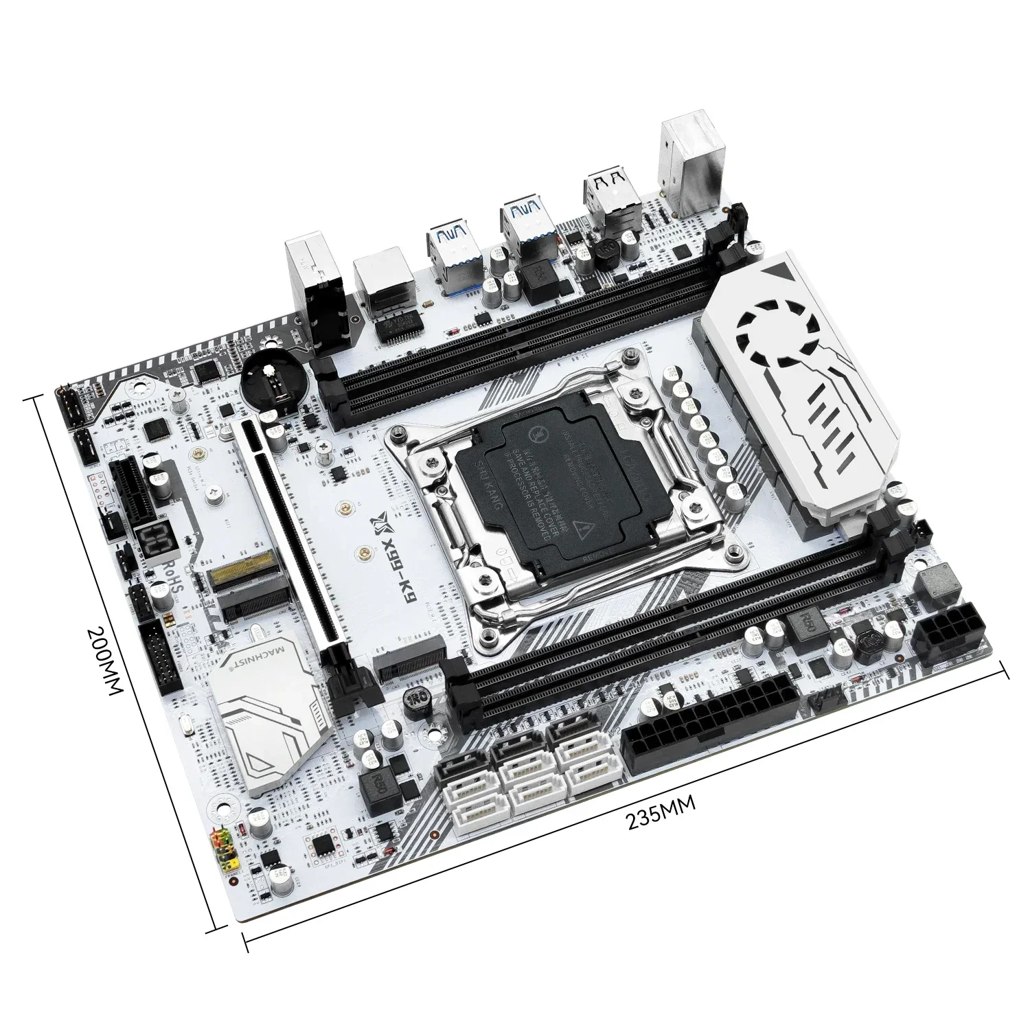 MACHINIST X99 K9 마더보드 키트 세트 LGA 2011-3, Xeon E5 2698 V3 CPU 프로세서 64GB(4*16G) DDR4 ECC 메모리 NVME M.2 USB3.0