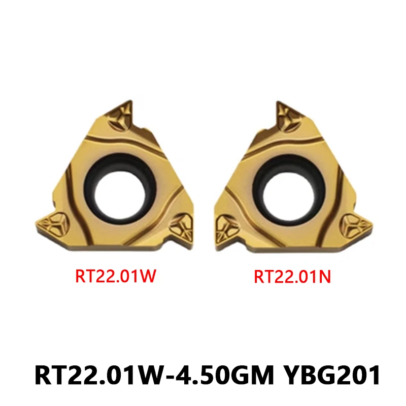 

RT22.01W-4.50GM YBG201 RT22.01W 4.50GM твердосплавные вставки с ЧПУ внешняя резьба токарный резец металлический токарный инструмент для резки высокое качество