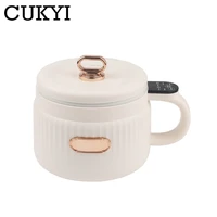 Cuiseur à riz Intelligent Portable, poêle électrique, nouilles, tasse bouillante, marmite, stewer à soupe, revêtement en céramique pour dortoir voyage EUUS 6