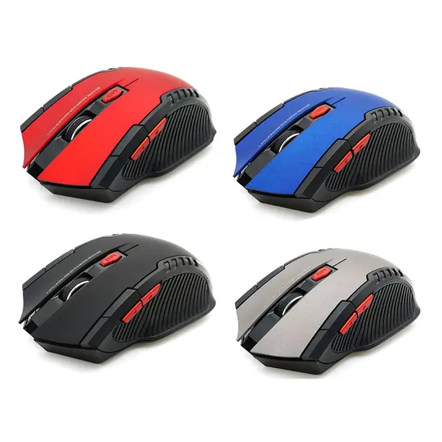 2000DPI 2.4GHz Wireless Optical Mouse Gamer for PC Gaming Laptops Opto-electronic Game Wireless Mice with USB Receiver 6