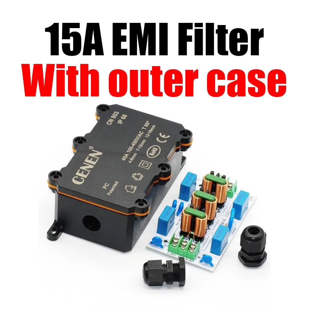 High-Performance External AC Audio Power Supply with Surge Protection and EMI Filtering