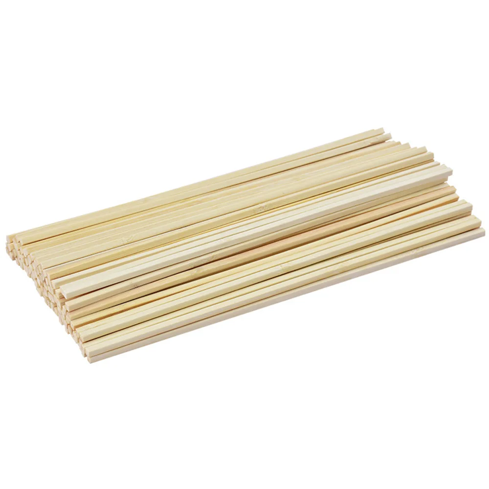 Description Picture 4 of itemChzimade 50pcs Balsa Wood DIY Wooden Strip Craft Square Light Wood Handcrafted Logs Soft Wood Clear Texture Easy to Cut