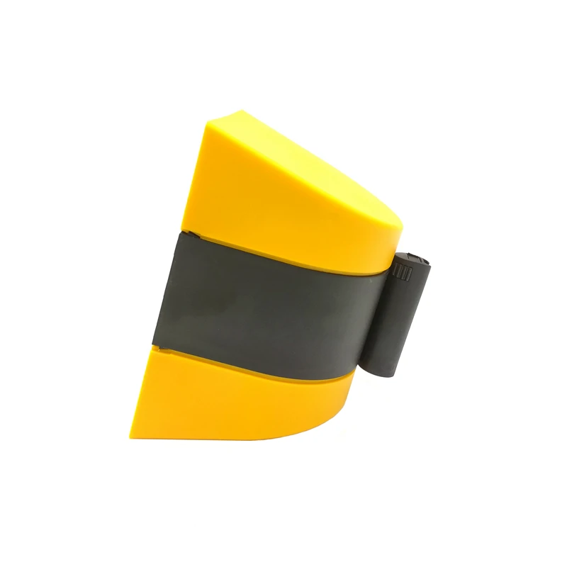 10m Warning Belt Wall Mounted Safety Retractable Belt Barrier Tape Yellow/Black Stripe Caution Danger Do Not Enter Cross Tape