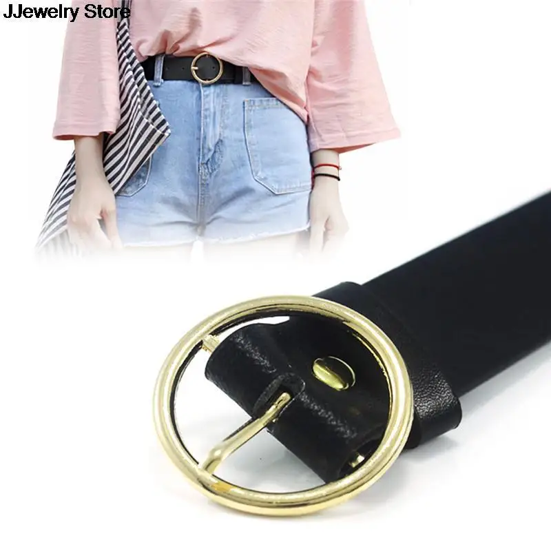 

1 x Unisex Round Metal Circle Belts Hot Designer Brand Punk O Ring Belt