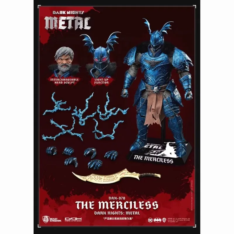 

Goods in Stock 100% Original Beast Kingdom DAH-070 THE MERCILESS Movie Character Model Art Collection Toy Birthday Gift