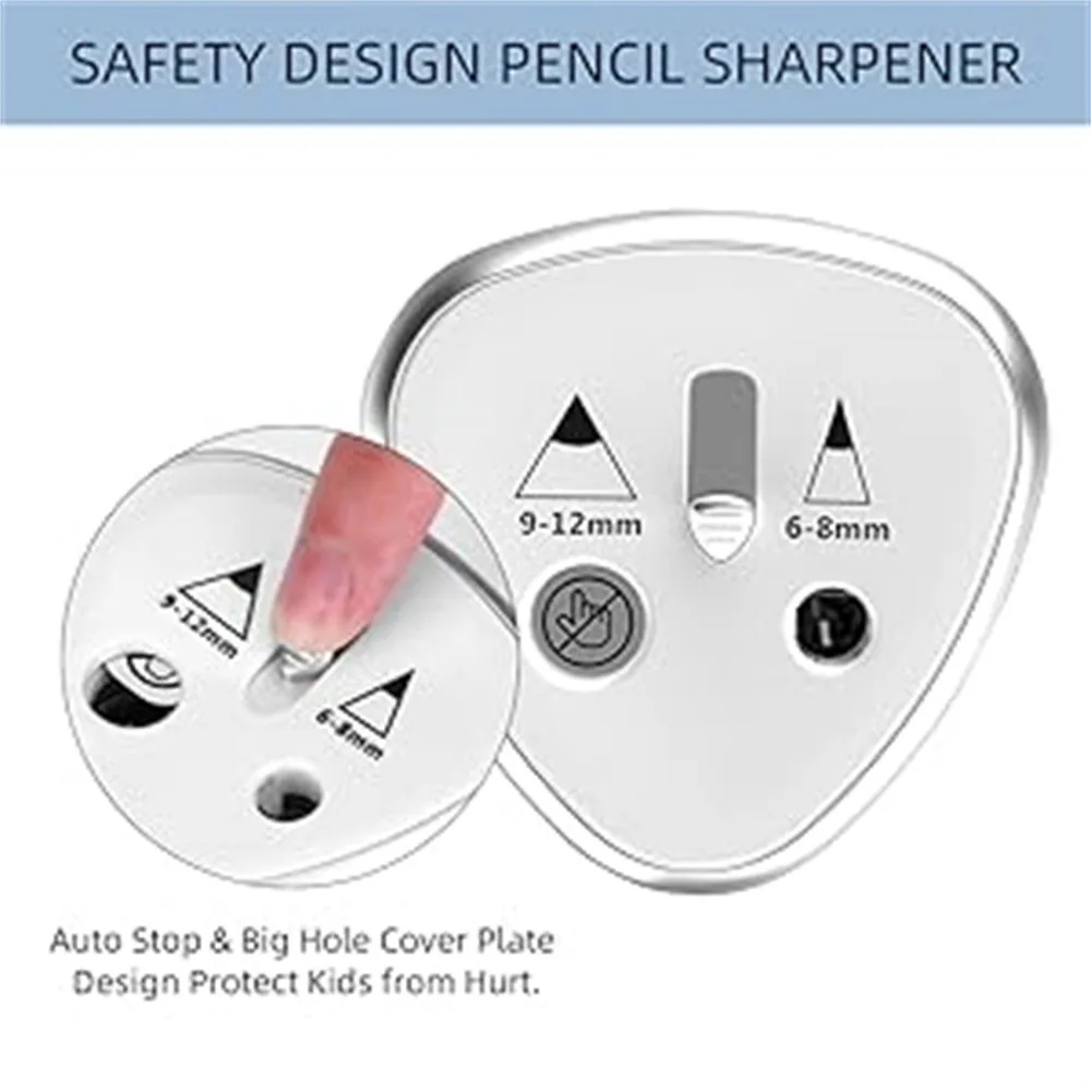 Electric Automatic Pencil Sharpener - Two-Hole Design for Home  Office