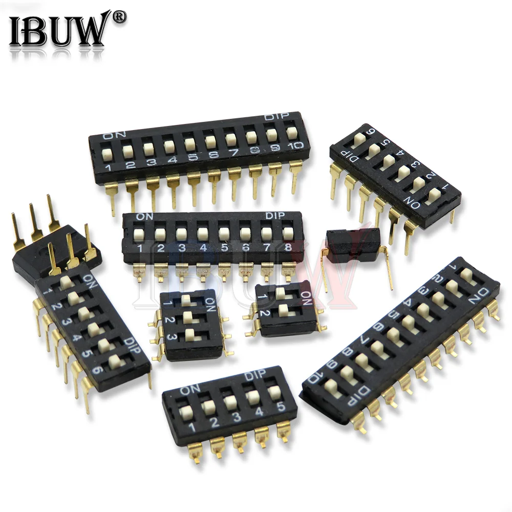 10PCS Blue Slide Toggle Switch Module with Adjustable Positions