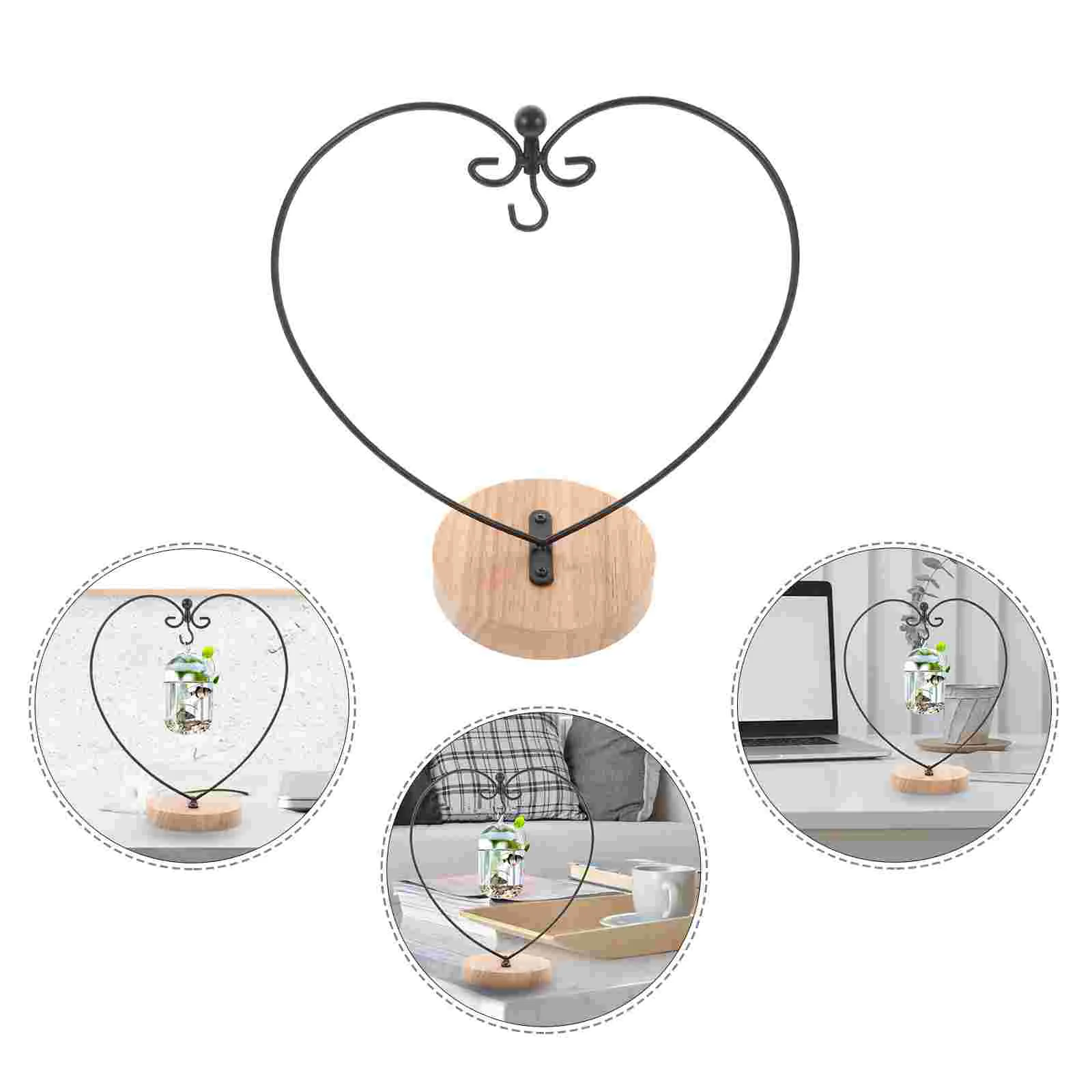 

for Despite The Hanger Planter Stand Pot Rack with Air Plants Coat Display Succulent Flower Heart Frame Stands