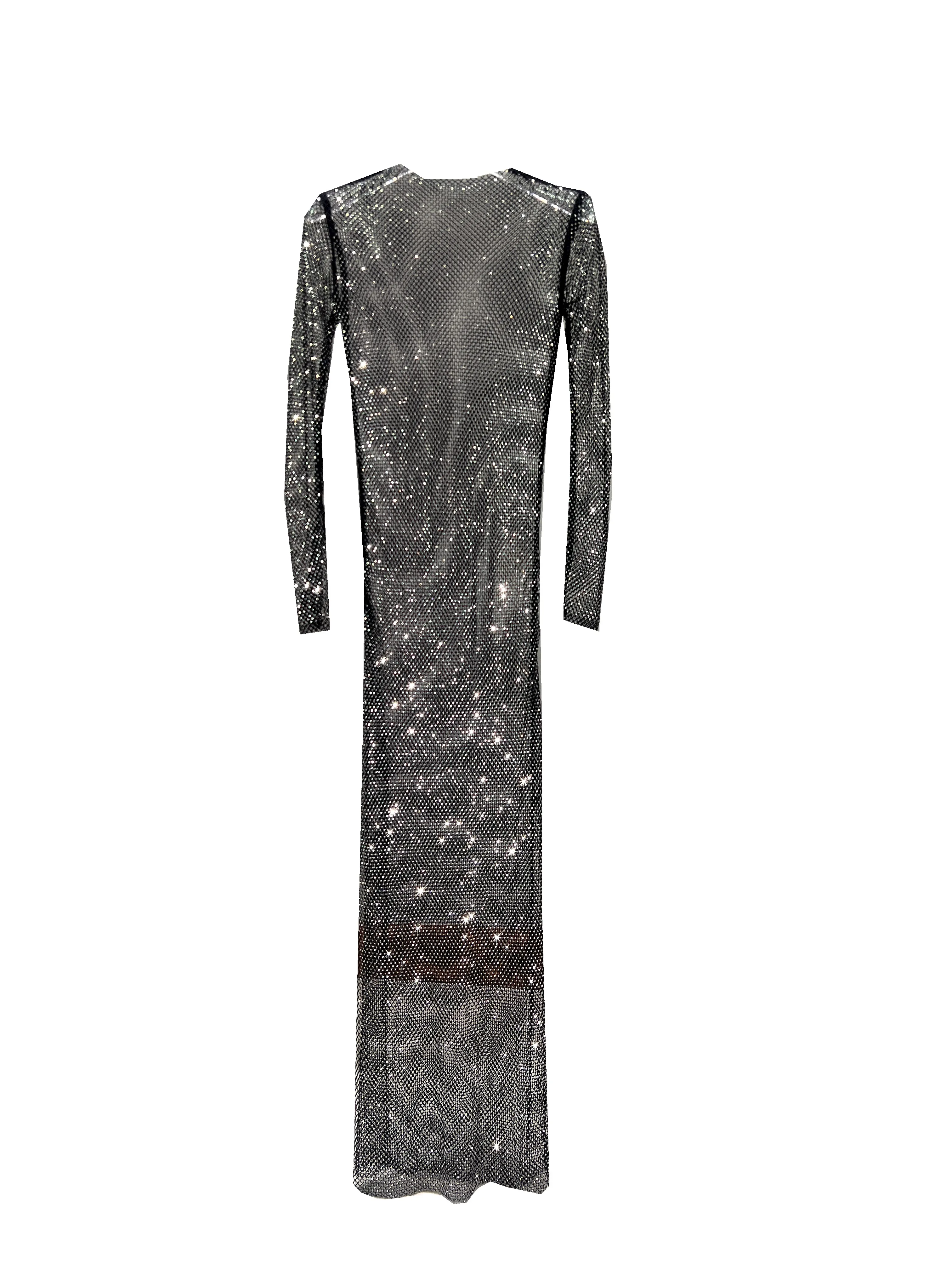 Club Apparel Sexy Rhinestone Dresses Long Sleeve Extra