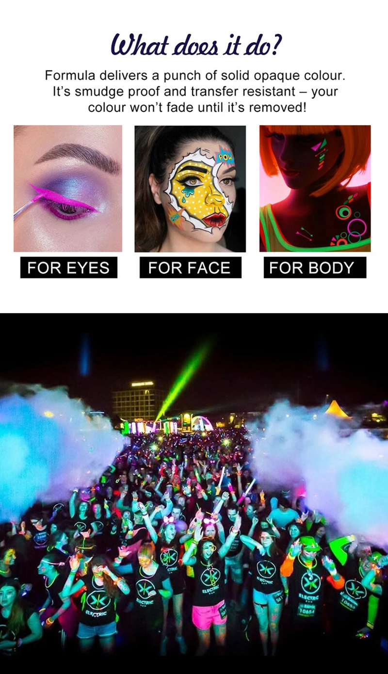 Non-Toxic Face Paint Palette - Safe Halloween Makeup Set for Kids