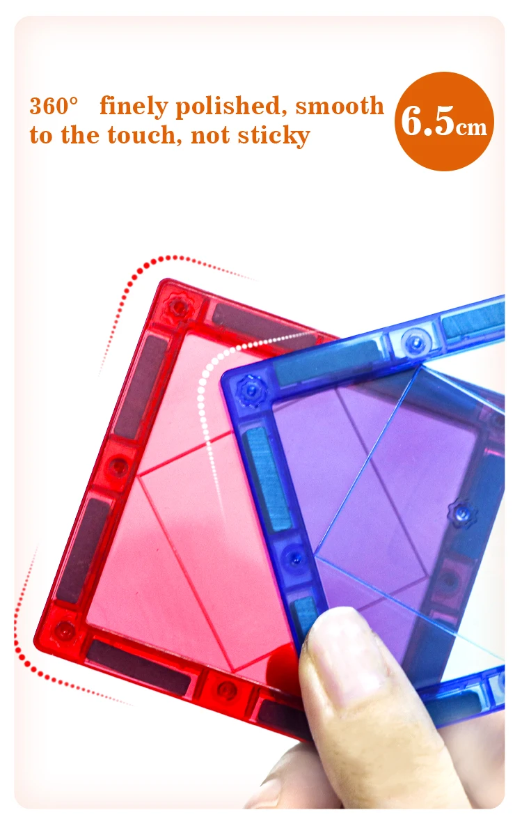Romboss Magnetic Designer Construction Set Plastic Magnetic Sheet Construction Building Puzzle Boys Girls Children Toys Gifts