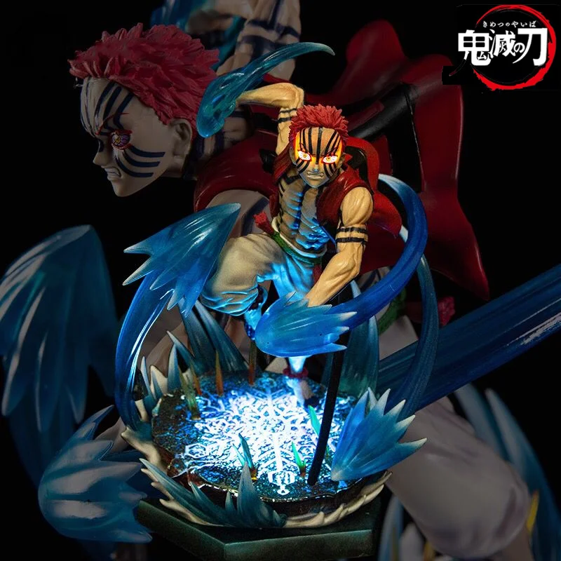 

24cm Demon Slayer Figure Kimetsu No Yaiba Gk Akaza Kokushibo Rengoku Kyoujurou Action Figure Pvc Collection Model Chidren Gift